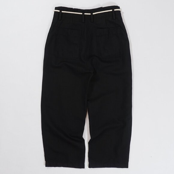 Vince High-rise cropped trouser with wrap rope/cord belt / Unisex Adult - Picture 2 of 9